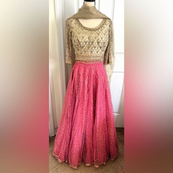 NOMI ANSARI AUTHENTIC LUXURY PAKISTANI DESIGNER COUTURE DRESS - Picture 10 of 16
